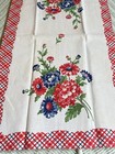 Vintage Startex Printed Kitchen Dish Towel   Vibrant Beautiful Condition 