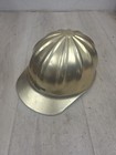 Vintage Fibre Metal Super Lite Gold Aluminium Hard Hat W liner