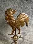 Vintage Brass   Copper Rooster Weathervane