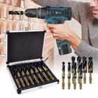 8 Pcs Hss Cobalt Silver And Deming Drill Bits Set Large Size 9 16 Inch To 1 Inch