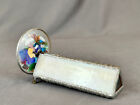 Vintage Hand-crafted Slag Glass Wheeled 5  Triangle Kaleidoscope C  1992