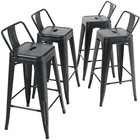 24 Inch Bar Stools Set Of 4 Counter Height Dining Chairs For Kitchen Bistro Pub