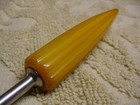 Vintage Small Serving cooking Spoon Utensil Androck Bullet Butterscotch Bakelite