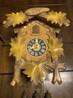 Set Of 2 Vintage German Cuckoo Clocks For Parts Or Repair 