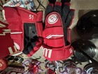 Valtteri Filippula Detroit Red Wings Game Used Gloves With Tag Coa 