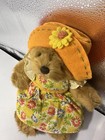  8u Russ Vintage Teddies Teddy Bear Plush Floral