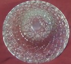 Crystal Clear Vintage Busy Starlight   Star Of David Pattern Candy nut Dish Nice