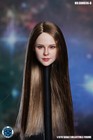1 6 Beauty Girl Long Hair Head Sculpt For 12  Female Tbleague Suntan Figure Body