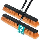Pbhepj4 Inchs Push Broom Outdoor Heavy Duty  Shop Broom With 60  Long Handle 2
