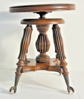 Victorian Antique Lyons   Healy Nineteenth Century Clawfoot Piano Stool