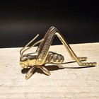 Antique Primitive Vintage Style Solid Brass Fireplace Hearth Cricket