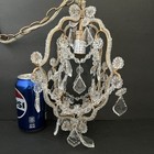 Vintage Gold Beaded Bagues Sconces Candelabra
