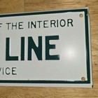  Vintage Nos Embossed Sign United States Dept Of Interior National Park Service 