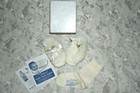 Vintage Pair Of Mrs  Day s   Ideal Baby Shoes Size 1 With Socks  Fur Trim  Unworn