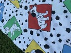 Vtg Disney 101 Dalmatians Twin Flat Cotton poly Sheet - New - Crisp-made In Usa
