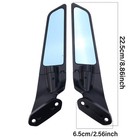 2pcs Motorcycle Rear View Mirrors For Kawasaki Ninja Zx-6r Zx636 2019 2020-2024