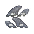 Pacific Vibrations Surfboard Fins Seaside Model Quad Set Keels Fits Fcs2 Fcs 2