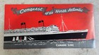 Vintage Rare 1950s Cunard Line Company Brochure