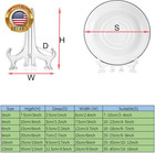10 Pack Clear Plastic Easel Plate Stands Holders Display Picture Easel For Displ