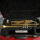 Yamaha Trumpet Ytr 200adii Advantage Gold Brass Trumpet Mouthpiece   Case  Used
