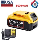 For Dewalt 20v Max Xr 8 0ah Lithium Ion Battery Dcb203 Dcb202 And Dcb112 Charger