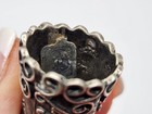 Vintage 1  Sterling Silver 925 Taxco Mexico Filigree Swirl Beaded Sewing Thimble