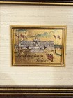 Buckingham Palace 23 Kt Gold Leaf Art Painting Reproduction Miniature Vintage