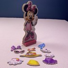 Walt Disney Minnie Mouse   Accessories Wooden Magnetic Kids Dress Up Play Set