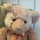 Russ Berrie Russplus Pink Teddy Bear Plush Bow Stuffed Animal Rare 20  Euc