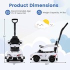 Carrito Blanco Para Ni  o De 2 3 A  os Cochecito Montar Con Sonido Luz Carro Bebe