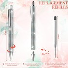 4 Pcs Bling Rhinestone Pen Crystal Sparkly Ballpoint Pens For Office School