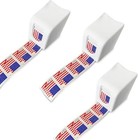3x Postage Stamp Roll Of 100 Stamps Roll Holder Us Forever only Holder 