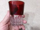 Red Ruby Flash Souvenir Wakonda South Dakota Advertising Water Glass  Nice One