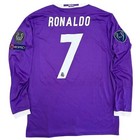 Real Madrid 2016-2017 Uefa Long Sleeve Purple Jersey - Cristiano Ronaldo  7