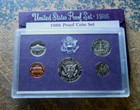 1986-s Proof Set 5 Coins Come In Original Mint Sealed Case In Orig  Maroon Box