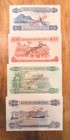 Mauritius 1978 Specimen Set Rs 5 10 25 50 W  Certificate  3884 Uncirculated 