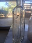 Lot Of 6 Antique Glass Embossed Medicine Bottles   1890-1920 s 