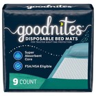 Goodnites Disposable Bed Pads For Bedwetting  2 4 X 2 8 Ft  9 Ct Absorbent Core