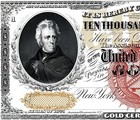 Reproduction  10 000 1875 Gold Cert  Uni-face Note Us Paper Money Currency Copy