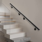 Stainless Steel Stair Rail 60  - Pre-drilled For Wood  Brick   Concrete Walls