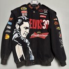 Vintage Elvis Presley Nascar Dale Earnhardt Jr Stadium Pit Crew Jacket Logo Xl