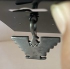 Rare Vintage 70   s Ufw United Farm Workers Aztec Pewter Eagle Necklace Pendant