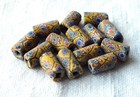 14 Rare Antique Venetian Chevron Millefiori Glass African Trade Beads  1900s