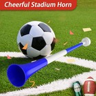Qidoe Collapsible Stadium Horn Noise Maker 24 Inch Vuvuzela Blue white blue 