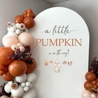 A Little Pumpkin Is On The Way Halloween Decal - Fall Pumpkin Sticker For Red