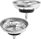 Modern Kitchen Sink Strainer   Stopper - 2 Pack Fits Standard 3-1 2 Inch Drains