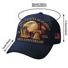Baseball Cap United States 250th Anniversary Hat Suitable For Multiple Occasion