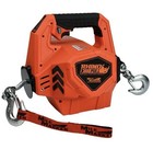 Rhino Pull 1000 Battery Portable Electric Winch 1000lb 39ft Synthetic Rope