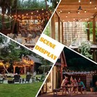 100ft Dimmable St38 Led Outdoor String Lights Waterproof Patio With 54 Shatterpr