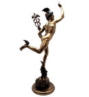 Hermess Mercury Greek Roman God  37cm   14 8   Cold Cast Bronze Bust Sculpture